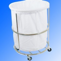 [세탁물 운반카] (원형) IC-702 스텐카트 드레싱카 병원용카트 다용도카트 운반카트 보건소 학교